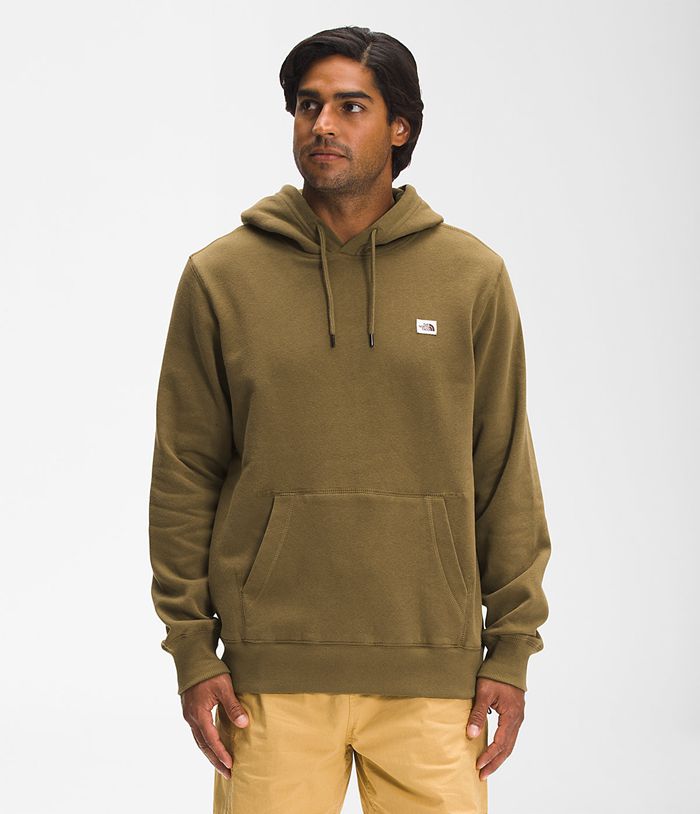 The North Face Mens Hoodie Heritage Patch Pullover 214LPKXCW - Olive